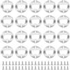 yuntop Set di 20 apribottiglie in acciaio inox kit di inserti in metallo apribottiglie birra birra birra e vino parti hardware con 42 viti per stampi in resina fai da te kit apribottiglie (argento)