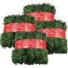 ATNKE 1600CM Ghirlanda Natale Decorazioni, Decorazione Natalizia Verde Tenue per Uso Esterno Interno Giardino Domestico Vegetazione Artificiale Decorazione Feste Matrimonio,Scale,Caminetti/verde-4pcs
