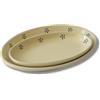 Fratelli Colì Colì Set Piatti da Portata ovale smalto Stelle, Stoviglie in Terracotta, Vassoi da Forno per Carne, Pesce, Aperitivi, Antipasti, Dessert - Made in Italy