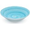 Generico Memento Table Set 6 piatti Fondi 23 cm in ceramica Made in Italy, dipinti a mano (Turchese, Fondi)