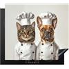 KitchenYeah© Copri Piano Cottura Coprifornelli Tappetino per Induzione | 60x52 cm - Fornello Tutto per la Cucina Gatto - Cane - Cuoco