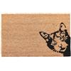 Social crazy Tappeto zerbino personalizzato - gatto - cocco naturale ideale per ingressi (Cocco naturale, 40x60 cm)