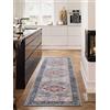 RugVista Georgia Oriental, Tappeto, Orientali, 80 x 300 cm, Rettangolare, Pelo corto, Soggiorno, Camera da letto, Corridoio, Lavabile in lavatrice, Blu/Multi