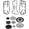 Figevida FRANKE SPARTIFIAMMA + BRUCIATORI + 3 GRIGLIE 4 F. CORONA B 242 B 0239 / P 1556
