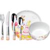 WMF Set di stoviglie per bambini Principessa Anneli - 6 pezzi con nome - Personalizzabile con incisione - Piatto, Bocca, Ciotola & Posate - Porcellana - Regalo per ragazze