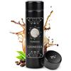 Maverton Thermos per Tè e Caffè - 450 ml - incisione personalizzata - acciaio inossidabile - 100% a prova di perdite - indicatore di temperatura - regalo Donna - segni zodiacali
