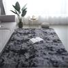 Hearda Tappeto Salotto Pelo Lungo Shaggy,Tappeto Peloso Tie Dye per Camera da Letto Morbido e Soffice Tappetino Peloso Pelo Lungo Moderno Lavabile con Fondo Antiscivolo (Grigio scuro,120x200cm)