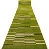 rugsx Passatoia NELI per cucina, corridoio, soggiorno, ingresso, robusto, moderno, verde 60x260 cm