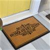 Teppich-Traum Zerbino Tappetino per Scarpe in robuste fibre naturali cocco SWEET HOME nero, 60 x 90 cm