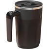 Klaisy Coperchio scorrevole Tazza di miscelazione automatica Tazza di miscelazione del caffè rotante elettrica Miscelatore per bevande con display di temperatura Tazza portatile montalatte