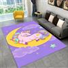 PEIHUODAN Tappeto Cameretta Bambina Cute Unicorno Arcobaleno - Morbido in Spugna Di Flanella Antiscivolo - Soggiorno Camera Da Letto Bambini - Lavabile - Rosa (Colore 2,100x200cm)