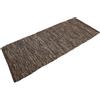 Casa Service Reno Tappeto Cotone Lavabile Bagno Cucina Antiscivolo Lavabile in Lavatrice (Brown, 50x120 cm)