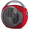Virsus Termoventilatore Sun portatile 1000-2000 watt 2848, misura 24x14x21 cm, basso consumo, 2 livelli di potenza, scaldino elettrico scaldabagno con funzione Caldo e Freddo, Vari Colori (rosso)