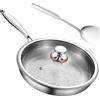 Generico Titanium Hammered Pan | Non Stick Frying Pans With Lid & Spatula, Skillets And Deep Frying Pans, Kitchen Cookware Sets For Stove, Electric/Ceramic Stove