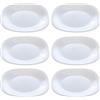 Acan Tradineur - Confezione da 6 piatti modello Parma Dessert - 20 cm - Materiale Resistente - Lavabile in lavastoviglie e forno a microonde - Ideale per casa, cucina e ristorazione.