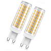 Generic Lampadine LED G9 9W equivalenti 90W 3000K-6000K Senza sfarfallio Risparmio energetico (CRI) >80 Per uso interno casa e ufficio non dimmerabili(Cool White 6000K,2pcs)
