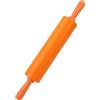 Hominas Mattarello Silicone, Mattarello Piccolo Decorativo con Maniglia Antiaderente per Cucina Bambini Biscotti Impastare, Arancia, 30 Cm