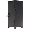 YWJLQH Mini Locker per Ragazze, Grazioso Contenitore Decorativo in Metallo, in Miniatura, per Cancelleria, Gioielli, Chiavi, Ufficio, Camera Da Letto, Nero