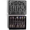 NATUKEY Set of 7 Bronze Gemstone Crystal Witch Spoons