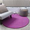 BESTORI Tappeti per Soggiorno Rotondo Tappeti Pelo Corto Soffici in Velluto Ultra Morbidi Tappeti Moderni per Interni Viola, 120 cm