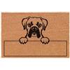 Social crazy Tappeto zerbino personalizzato - Personalizzato boxer - cocco naturale ideale per ingressi (Cocco Naturale, 90x60 cm)