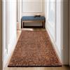 SIMPEX, Tappeto Runner in Cotone Chenille Terracotta 80x150 cm Lavabile, Stile Boho, Antiscivolo e Morbido, Pelo Corto, Monocromatico Mélange, Per Cucina, Camera e Corridoio