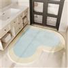 Générique Tappeto da bagno a forma di cuore, in finta cashmere, tappetino da bagno spesso e assorbente, tappetino assorbente e antiscivolo, lavabile in lavatrice, tappetino per camera da letto