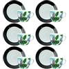 NAMAI - Set da 6 Tazzine Caffe Particolari con Piattino, Stile Autentico, Porcellana, Adatte In Lavastoviglie e Microonde, Idea Regalo (Cardamomo)