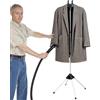 Moreeulsi 160x47cm Supporto A Vapore Telescopico Pieghevole, Appendiabiti Da Stiro Portatile, Appendiabiti Da Stiro Da Appendere Verticale Supporto, Appendiabiti Per Piastra A Vapore