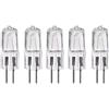 UGEFKMQ Lampadine Alogene G5.3 220V 35w Capsula Trasparente GU5.3 Base a doppio ago Lampadina Alogena Bianco Caldo 2700k Dimmerabile,50 W,20 Pezzi