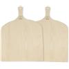 Mottiwood Set 2 Pale Pizza, Pala Per Pizza in Legno 100% Betulla, Maxi Resistenza e Grip, Tagliere Pizza Forno, Made in Italy (2 Pezzi)