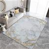 Generico Tappeto Di Poliestere Stampato In 3D Struttura In Marmo Forma Rotonda Tappeti Super Morbido Tappeto Del Soggiorno Camera Tappeto Per Bambini Tappeto, Decorazione Tappeto Antiscivolo 140 x 200 cm