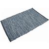 Casa Service Reno Tappeto Cotone Lavabile Bagno Cucina Antiscivolo Lavabile in Lavatrice (Grey, 50x80 cm)