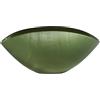 Onlylux Coppa Burano in Vetro Centrifugato Decorato a Mano - Centrotavola Decorativo 28 x 9,5 cm - Coppa in Vetro Artigianale per Arredo Casa - Verde Giada