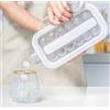 Generic Bottiglia per ghiaccio 2 in 1, stampo circolare per ghiaccioli, raffreddamento con contenitore per ghiaccio, a prova di perdite, senza BPA, adatta per bevande, caffè, birra, whisky e acqua gassata