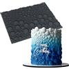 mostsom Stampo in silicone per torte con merletto per fondente e cioccolato, decorazione rotonda a bolle in rilievo, strumenti da forno riutilizzabili per cupcake, biscotti, decorazioni per torte (F