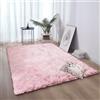 CAOBAOF Tappeto Salotto Moderno 80 x 190 cm Lavabile Peloso Tappeti Moderni Soggiorno Facile da Pulire Soggiorno Moderno, Ragazza, Rosa Chiaro