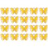 QUARKZMAN 40Pz Ciondoli A Forma Di Farfalla 12.8x10.5mm Giallo | Mini Ciondoli Placcati In Oro, Fai Da Te Per Bigiotteria Bracciali Collane Orecchini Portachiavi Artigianato
