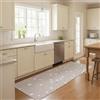 SaRani Tappeto Guida Passatoia Corsia Runner da Cucina Gomma Antiscivolo Fantasia Cuore Bianco (Beige, 200x50 cm)