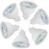 OUGEER MR16 LED 6W Bianca Calda 3000K GU5.3 Lampadine Equivalente 60W Lampadina alogena GU5.3 MR16 Riflettore GU5.3 spotlight 600lm Non Dimmerabile Angolo 120 Gradi AC/DC 12V gu5,3 6 pezzi