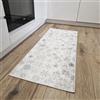 Mazovia Tappeto - Bianco Tappeto di Natale - Natale Tappetini per Cucina, Corridoio - Tappeto Lavabile in Lavatrice - Impermeabile - Fiocchi di Neve - Tappeto di Natale Crème - 40 x 60 cm