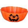 Didiseaon Ciotola Di Caramelle Di Halloween: Ciotola Di Caramelle A Forma Di Zucca Piatto Da Portata Per Insalata A Forma Di Lampada Di Zucca Piatto Decorativo Arancione Per Feste E