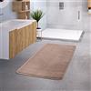 TT Home Tappeto Bagno Lavabile Antiscivolo Soft Ottica Di Pietra, Colore:Beige 3, Dimensione:60x100 cm
