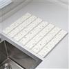 Oceanlend Tappetino ad asciugatura rapida per bancone della cucina, tappetino scolapiatti pieghevole antiscivolo in pietra, 30 x 40 cm, in diatomite, assorbente, per ristorante, bagno (beige)
