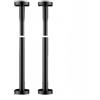 Cloudpower 2 aste di supporto telescopiche, sistema di supporto regolabile, asta di supporto regolabile per armadietti, 30-50 cm/50-80 cm, staffa di sollevamento per armadietti, lavelli, divani (50-80 cm, nero)