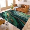 Generic Moquette a Pelo Corto Lavabile e Antiscivolo in 80x150 cm Marmo Fluido Astratto Tappeto per Soggiorno e Camera, Verde Tappeto Facile da Pulire, Resistente e Confortevole