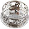 Royal Family SOTTOBOTTIGLIA CM 11X11X5,5 IN SHEFFIELD -LA PIU' ALTA QUALITA' DI SILVER PLATED- STILE IMPERO CON RINGHIERINA DECORO FIOCCO