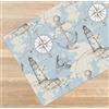 TAPPETIK Tappeto, Passatoia in Stampa Digitale Alta qualità, Ampia Gamma di Colori e Disegni - DISEGNO MARE (Mare 97, 52x140 cm)