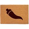 Lupia Zerbino Ingresso Esterno 40x60 cm CORNETTO PORTAFORTUNA, Zerbino Ingresso Casa Simpatico in Fibra di Cocco Resistente, Tappeto Porta con Scritta, Base Antiscivolo PVC, Interno Esterno Napoli