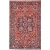 RugVista Georgia Oriental, Tappeto, Orientali, 120 x 180 cm, Rettangolare, Pelo corto, Soggiorno, Camera da letto, Lavabile in lavatrice, Rosso/Blu